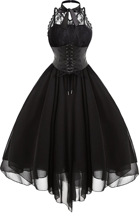 gothic black gown