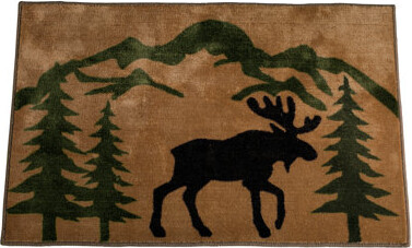 Paseo Road by HiEnd Accents Moose Chocolate/Tan Area Rug