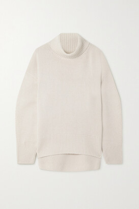Arch4 + Net Sustain World's End Cashmere Turtleneck Sweater - Light gray
