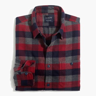 J.Crew Buffalo check tall flannel shirt - ShopStyle