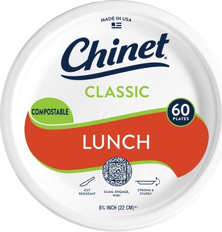 Chinet ChinetClassicLunchPlate83/4"-60ct