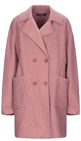 boucle coat pink