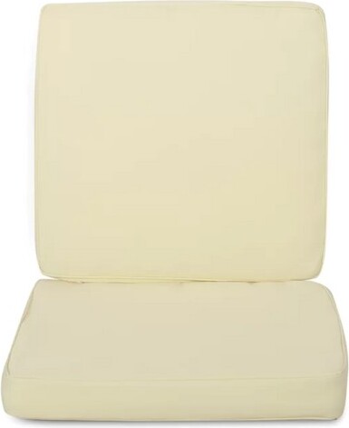 LauKingdom Carolinaclubchaircushionsetseatcushionandbackcushioncream