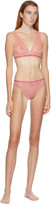 Thumbnail for your product : Stella McCartney Pink Whitney Popping Lace Crop Top Bra