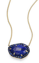 Thumbnail for your product : Lapis Phillips House Lenox Lapis, Sapphire & 14K Yellow Gold Pendant Necklace