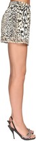 Thumbnail for your product : Ermanno Scervino Leopard Print Stretch Satin & Lace Short