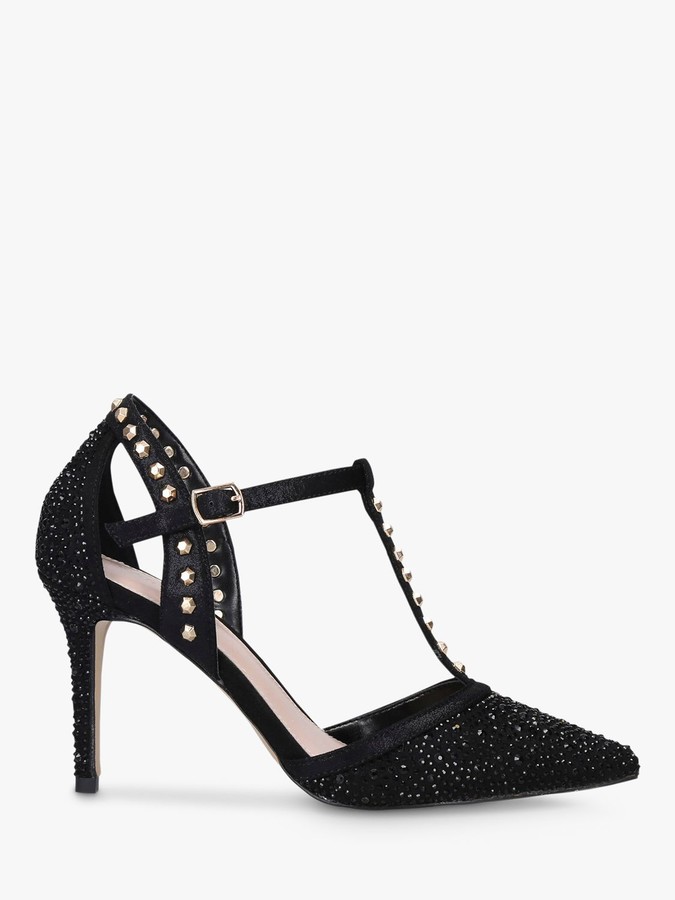 carvela black court shoes