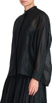 Thumbnail for your product : Jil Sander Collared Semi-Sheer Blouse