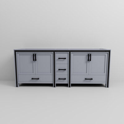 Lexora Ziva 84 in W x 22 in D Double Bath Vanity