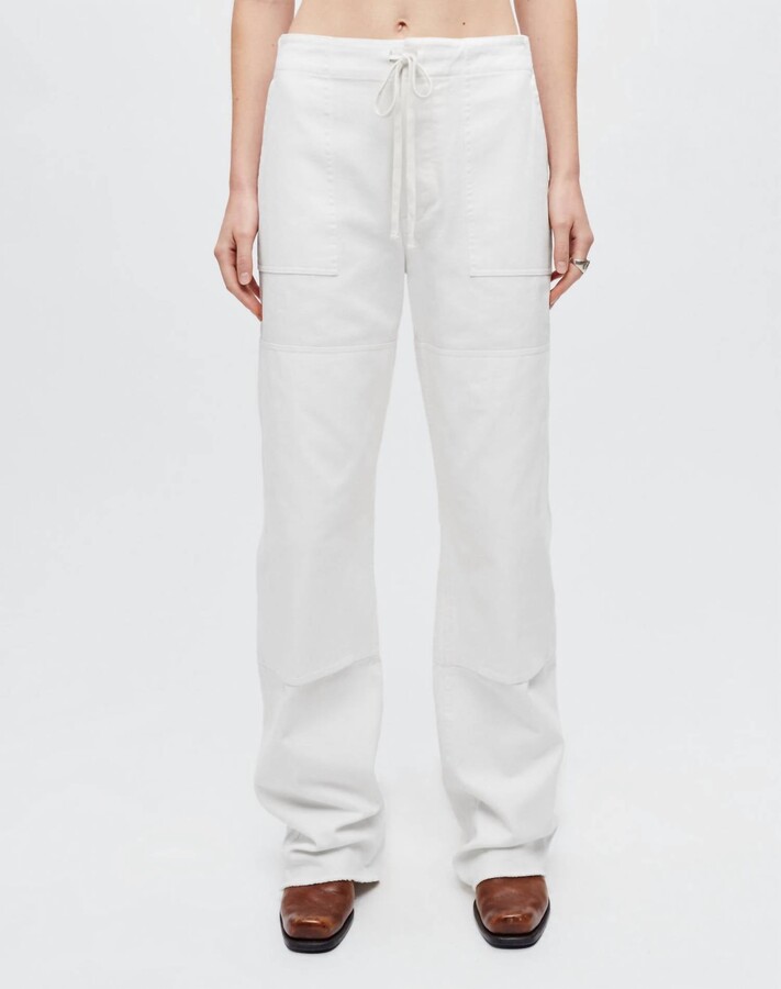 RE/DONE Beach Pant In Vintage White