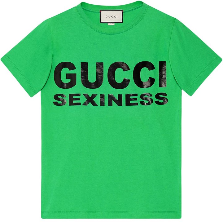 Gucci slogan T-shirt - ShopStyle