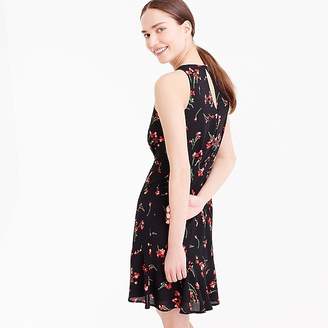 J.Crew Ruched-waist dress in falling floral