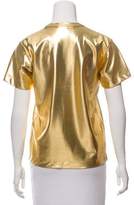 Thumbnail for your product : Comme des Garcons Metallic Short Sleeve Top
