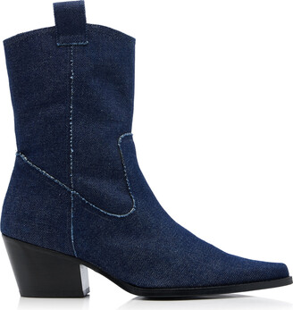 Blue Denim Ankle Boots | Shop The Largest Collection | ShopStyle