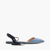 Thumbnail for your product : J.Crew Slingback flats in gingham