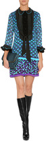 Thumbnail for your product : Anna Sui Ying Yang Border Print Dress in Violet Multi