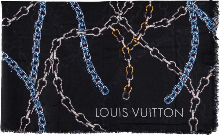 Louis Vuitton Chain Print Scarf - '10s (Authentic Pre-Loved)