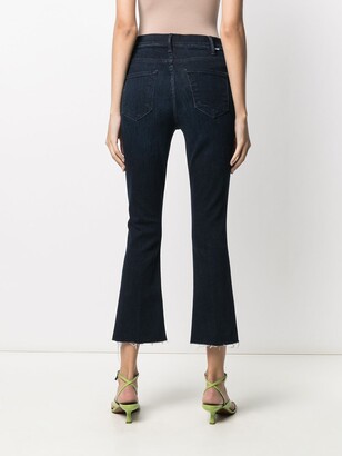 Mother Kick Flare Cropped Jeans
