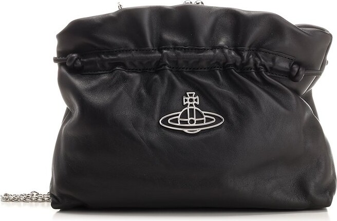 Vivienne Westwood Graphic-Print Leather Clutch Bag - ShopStyle