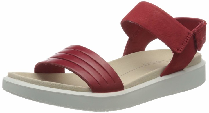 ecco sandals red