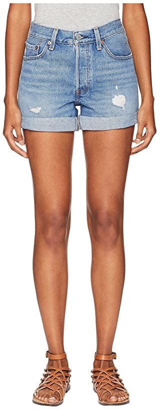 levi's women's 501 long shorts