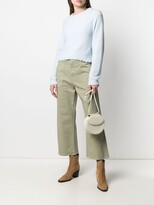 Thumbnail for your product : Fay Cropped Wide-Leg Jeans