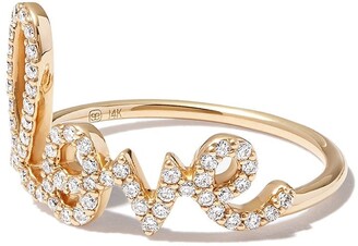 Gold Script Love Rings | Shop the world's largest collection of 
