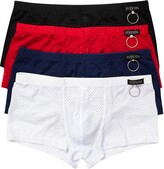 Thumbnail for your product : Yfd Sexy Men's T-Back Thong Underwear Bikini G-String Panties Pack of 4