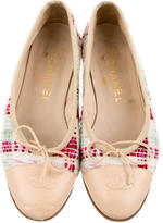 Thumbnail for your product : Chanel Tweed Cap-Toe Flats