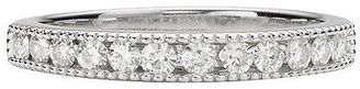 .36 CT. T.W. Round Charles and Colvard Moissanite Prong Channel Band in 14K W...