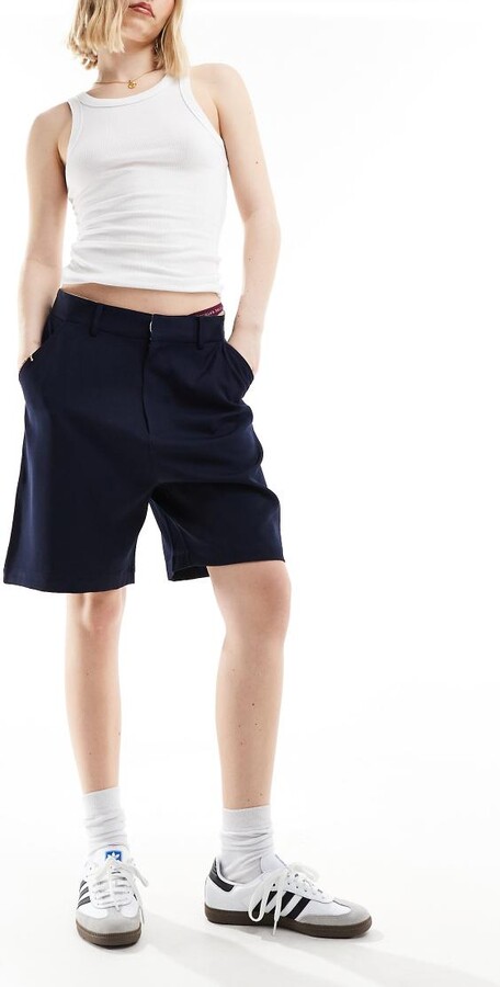 Sixth June Tailored long shorts in navy