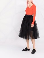 Thumbnail for your product : Alchemy x Lia Aram A-line tulle midi skirt