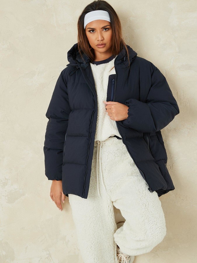 midi padded coat