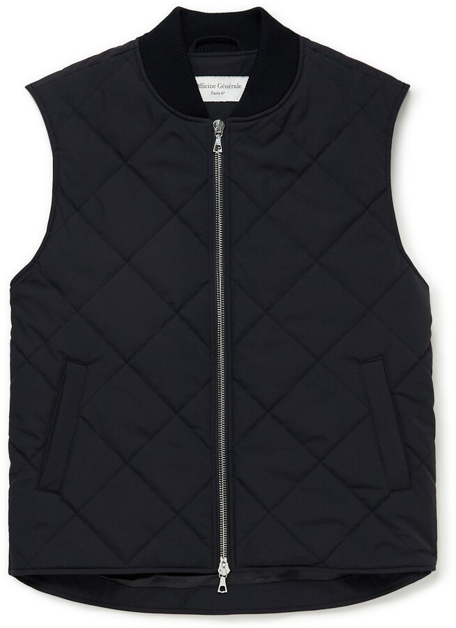 Officine Generale Dave Quilted Shell Gilet - ShopStyle Jackets