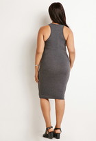 Thumbnail for your product : Forever 21 FOREVER 21+ Heathered Knit Midi Dress