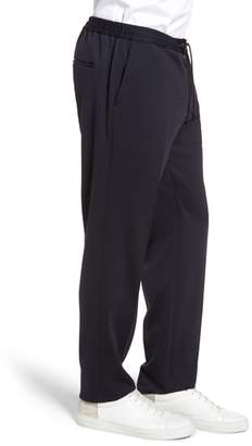 BOSS Banks Flat Front Trim Fit Wool Blend Trousers