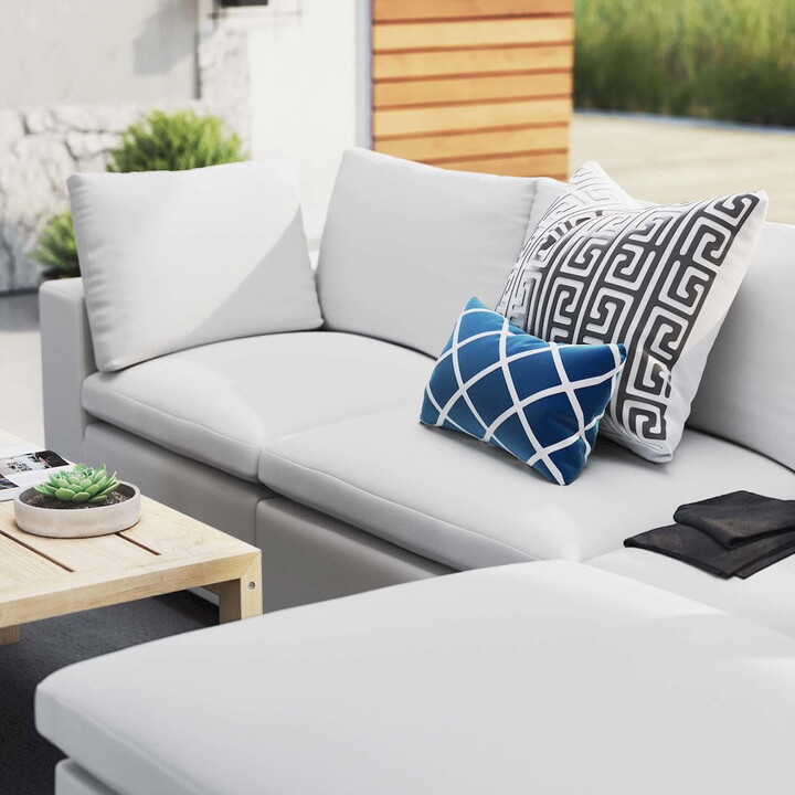 Modway Commix 4-Piece Sunbrella Outdoor Patio Sectional Sofa