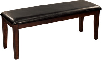 Classic Finish Wood Frame 1pc Fabric Upholstered Seat Dining Furniture Cherry + Dining Room + Classic,Transitional + Wood