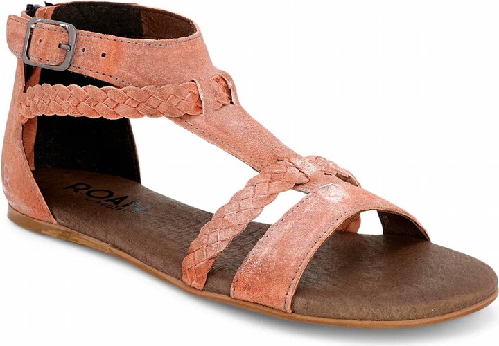 ROAN Posey Sandal In Osaka Cantaloupe White Bfs