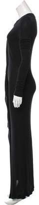 Jean Paul Gaultier Long Sleeve Maxi Dress