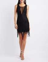 Thumbnail for your product : Charlotte Russe Lace & Mesh-Trim Bodycon Dress