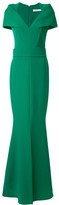 Thumbnail for your product : Safiyaa Hydrona caped sleeve gown