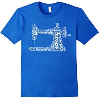 Men's Sewing Shirt: Funny Sew Machine Words Gift T-Shirt 3XL