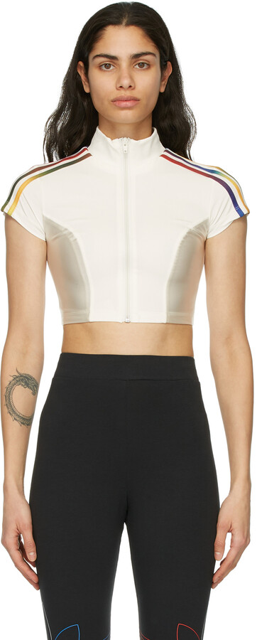 adidas White Paolina Russo Edition Crop Top - ShopStyle