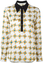 Christopher Kane - allover printed flower shirt