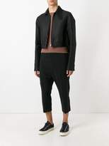 Thumbnail for your product : Rick Owens cropped high-low hem jacket