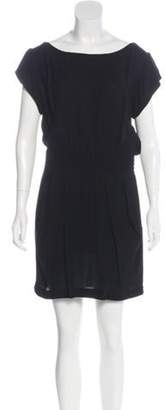 A.L.C. Short Sleeve Mini Dress Black Short Sleeve Mini Dress