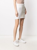 Thumbnail for your product : Barrie cable knit A-line skirt