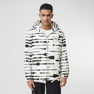 burberry logo applique moletom com capuz