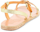 Thumbnail for your product : Ancient Greek Sandals Noive Crackled Metallic Leather Sandals